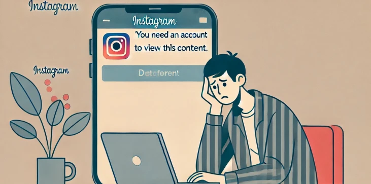 instagram hesabı olmayan üzgün bir kişi